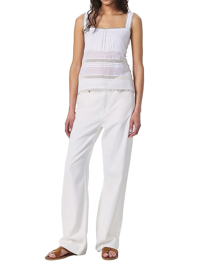 Viviana Eyelet Lace Tank