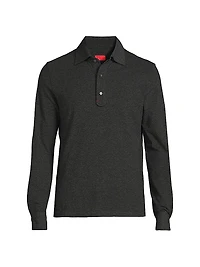 Classic Pique Long-Sleeve Polo Shirt
