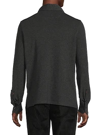 Classic Pique Long-Sleeve Polo Shirt