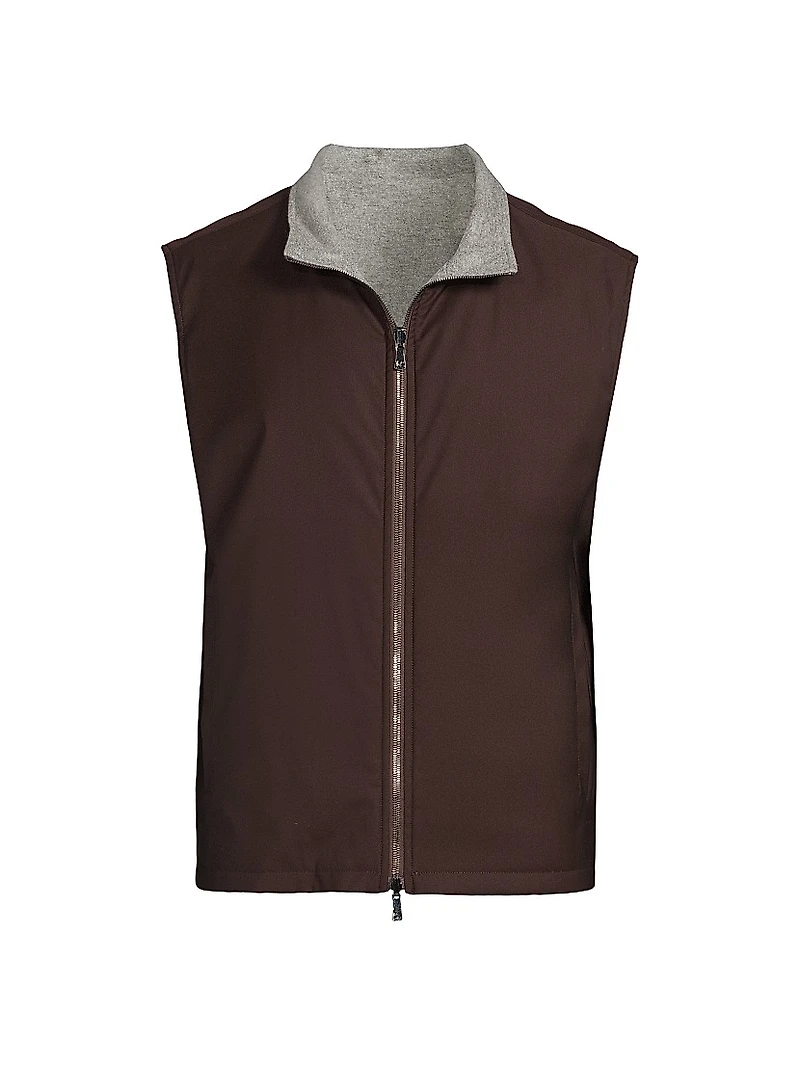 Reversible Wool-Blend Vest