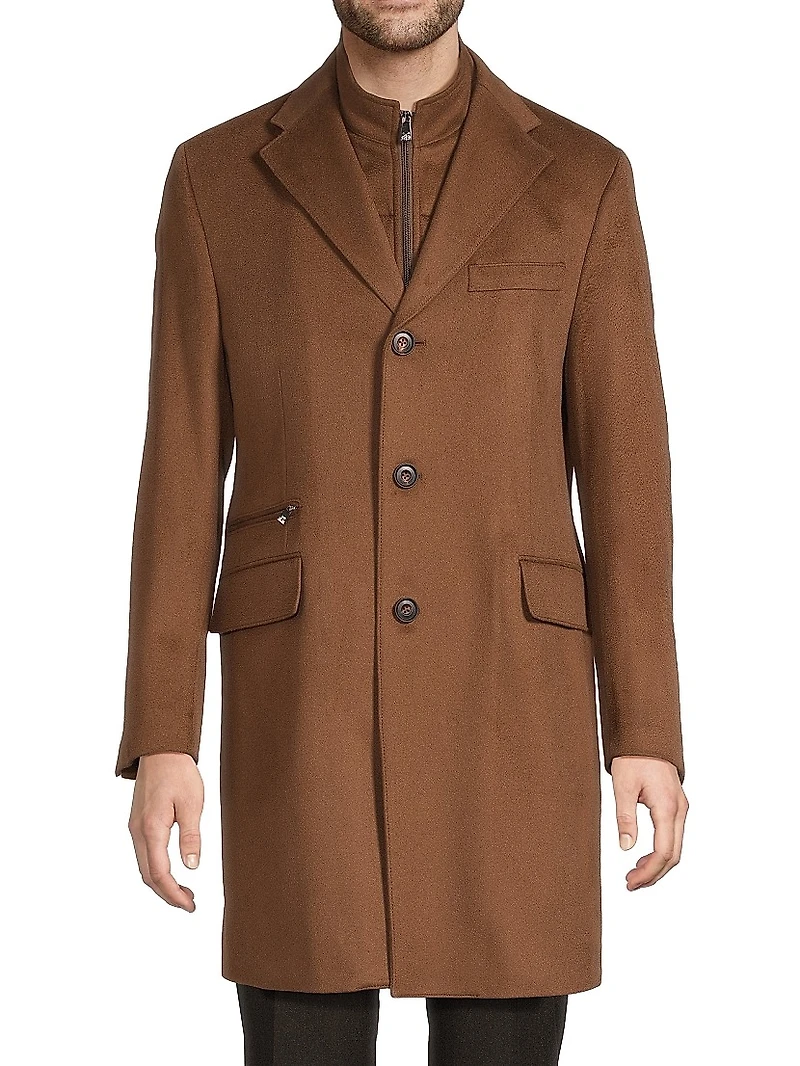 Wool Single-Breasted Topcoat