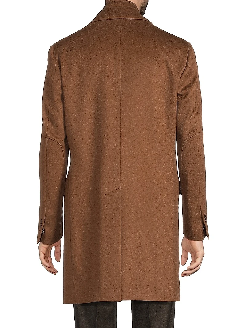 Wool Single-Breasted Topcoat