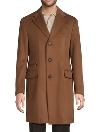 Wool Single-Breasted Topcoat