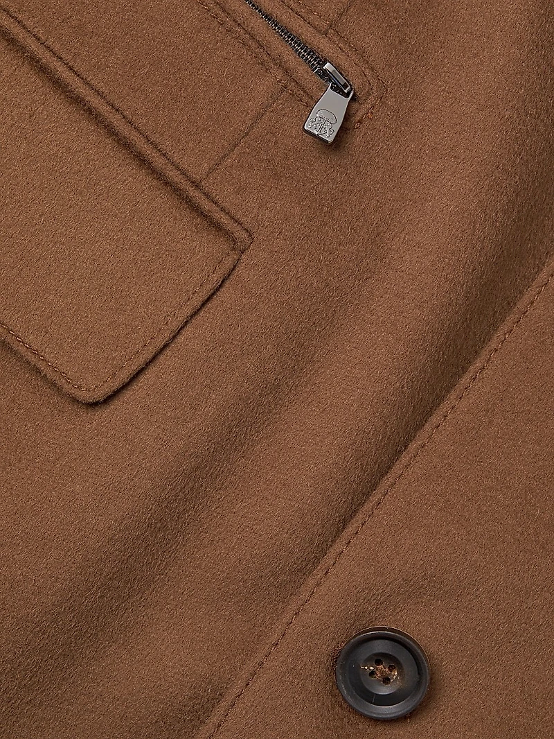 Wool Single-Breasted Topcoat