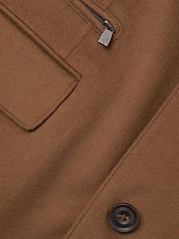 Wool Single-Breasted Topcoat
