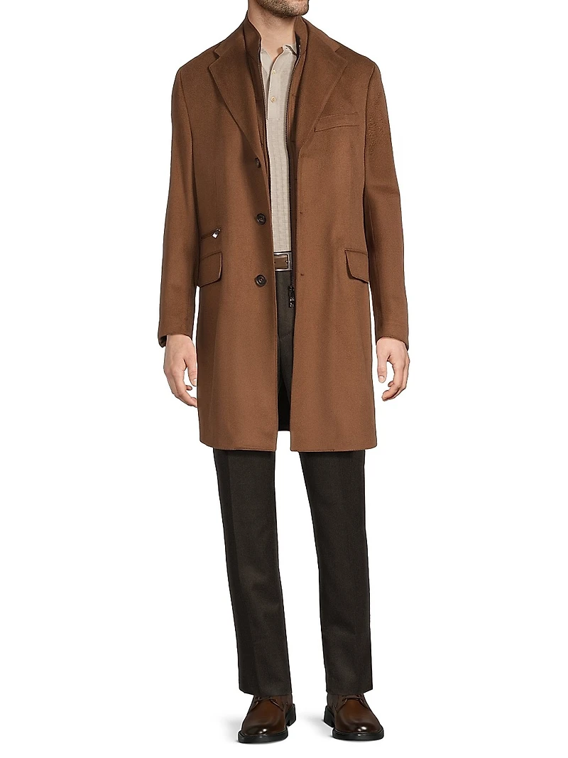 Wool Single-Breasted Topcoat