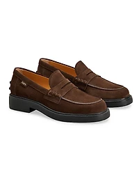 Suede Penny Loafers