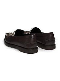 Iniez Pony Hair & Leather Loafers