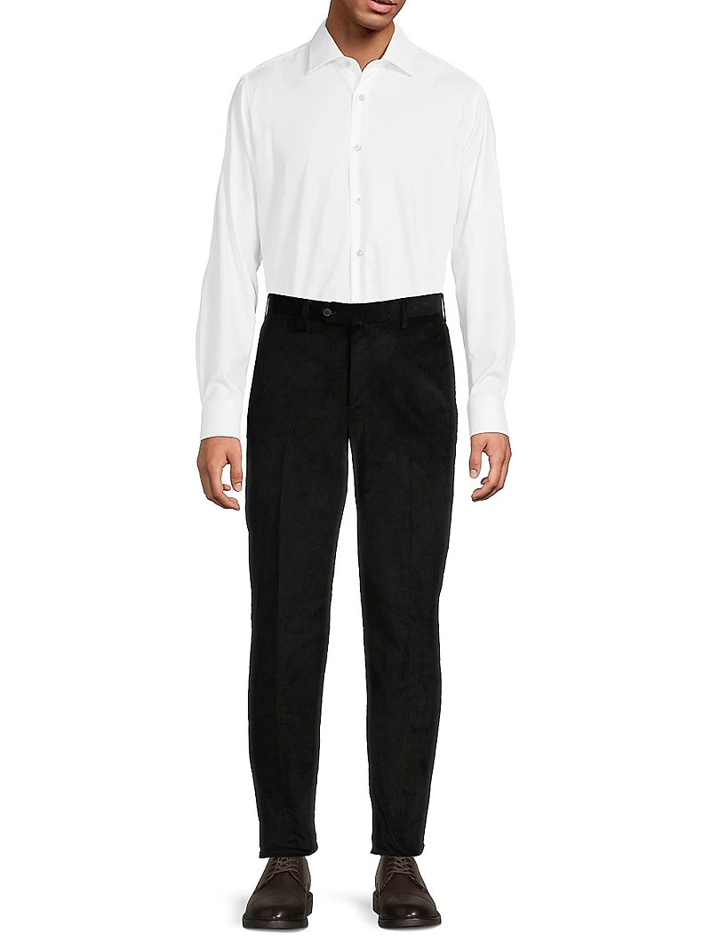 Dynamic Comfort Cotton-Blend Corduroy Pants