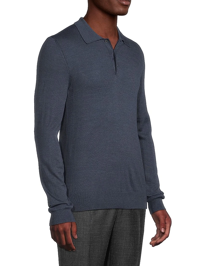 Wool Polo Sweater