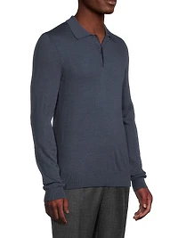 Wool Polo Sweater