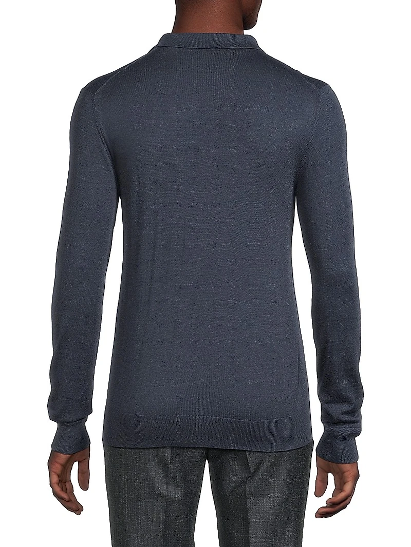 Wool Polo Sweater