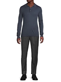 Wool Polo Sweater