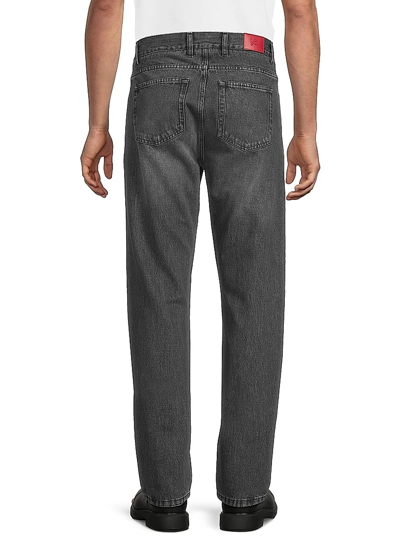 Slim-Fit Straight-Leg Jeans