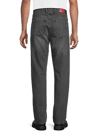 Slim-Fit Straight-Leg Jeans