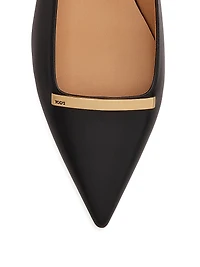 Cuoio Leather Slingback Ballerina Flats