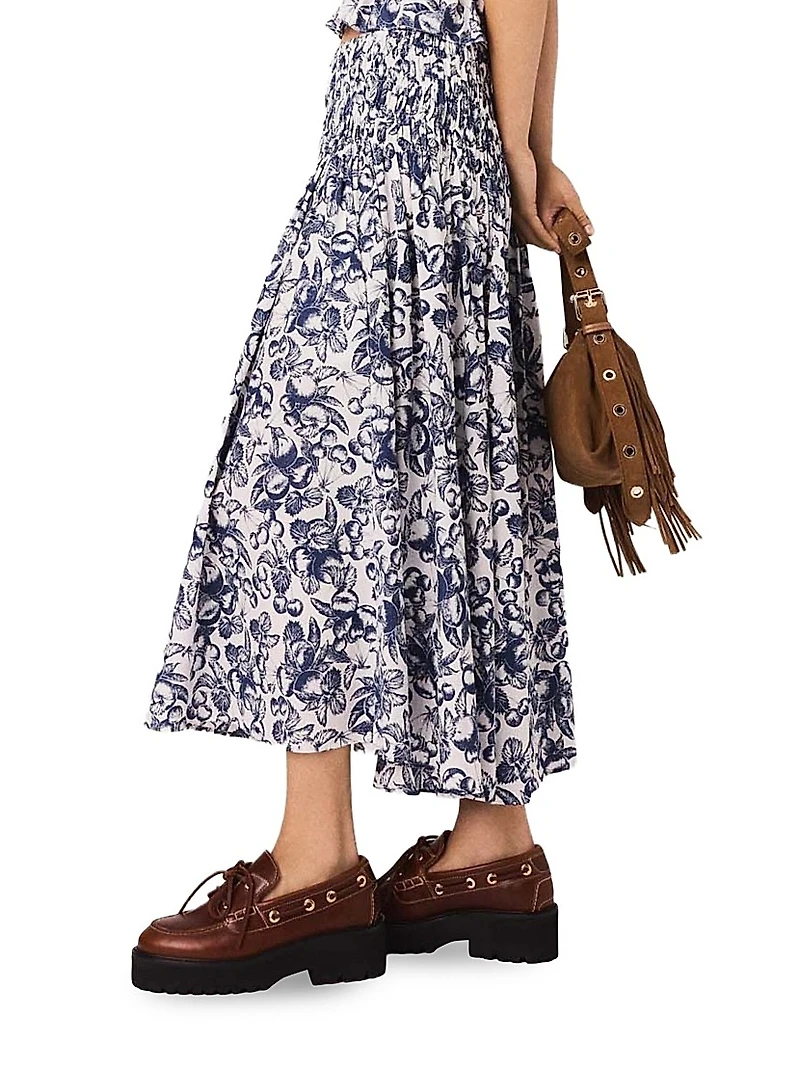 Printed Maxi Skirt