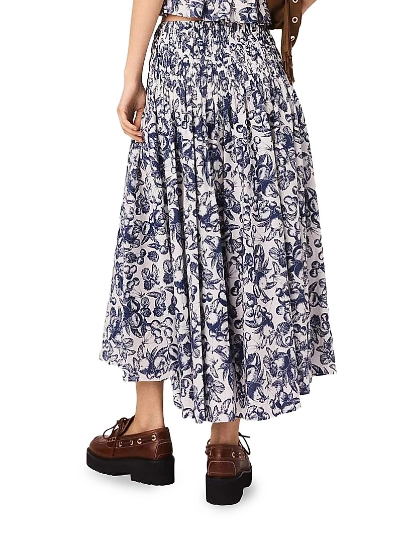 Printed Maxi Skirt