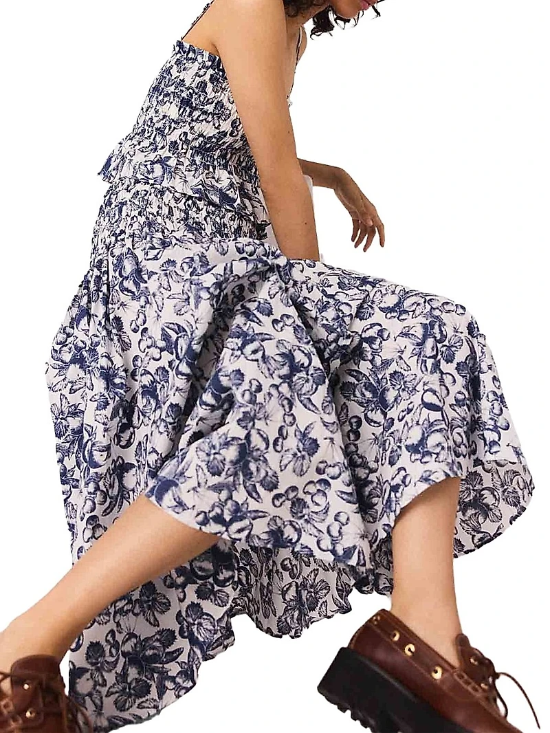 Printed Maxi Skirt