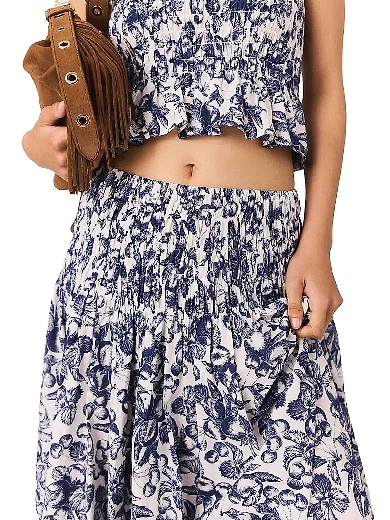 Printed Maxi Skirt