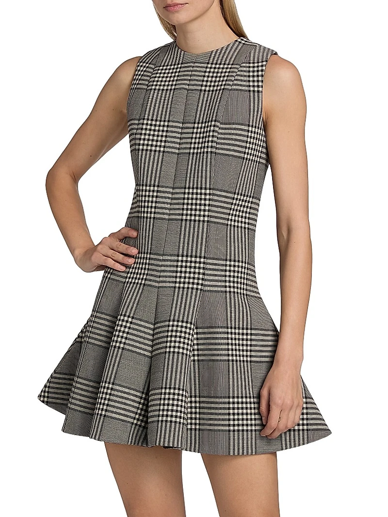 The Sophie Plaid Virgin Wool Minidress