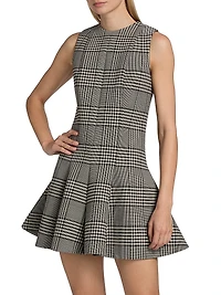 The Sophie Plaid Virgin Wool Minidress