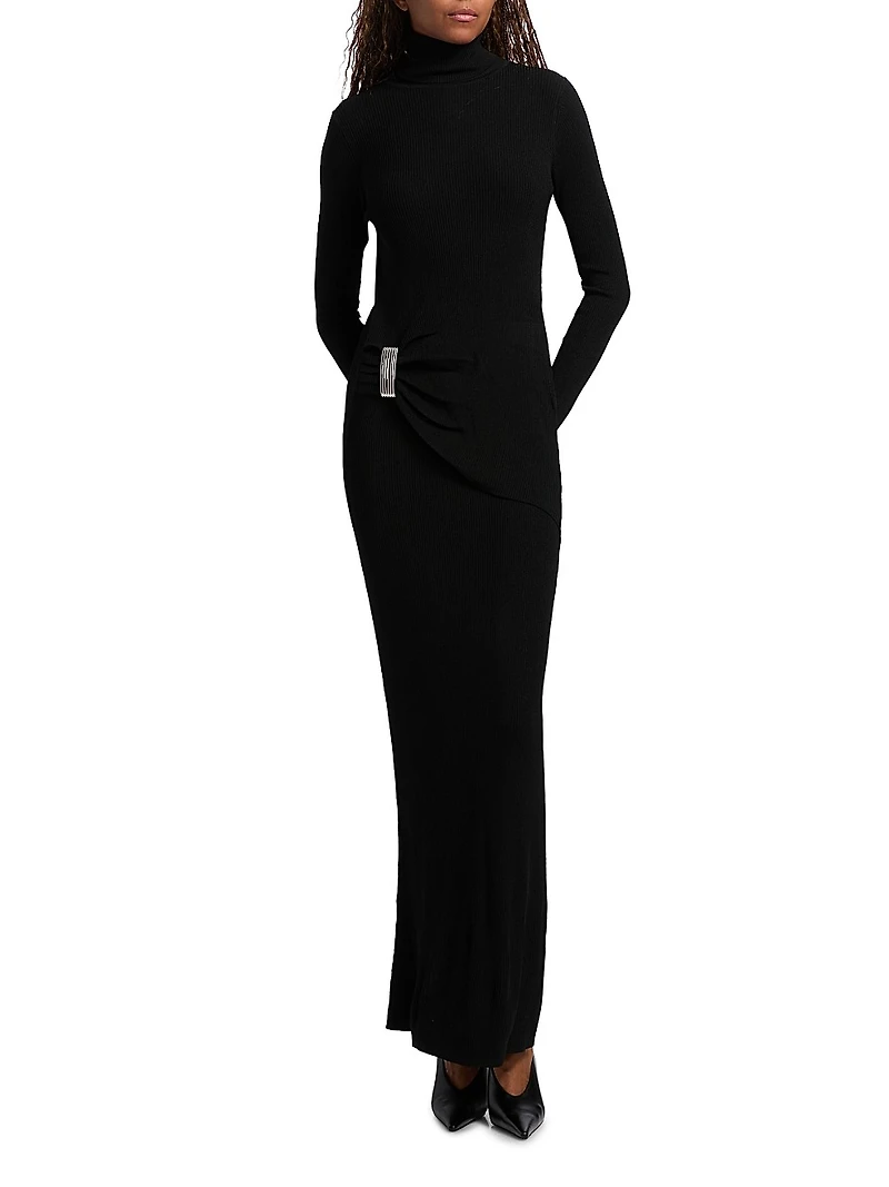 Lainey Turtleneck Body-Con Maxi Dress