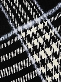 Rory Jacquard Plaid Trumpet Midi-Skirt