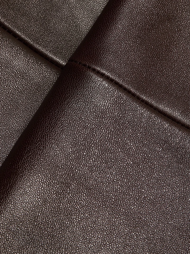 Preston Leather Trumpet Midi-Skirt