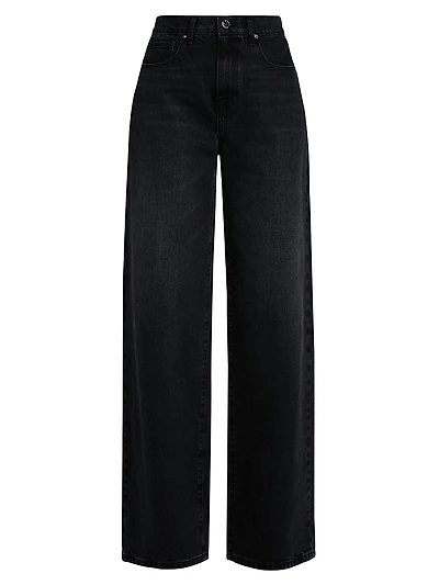 Callan Denim High-Rise Wide-Leg Jeans