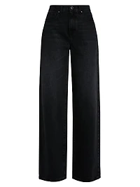 Callan Denim High-Rise Wide-Leg Jeans