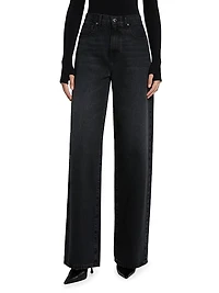 Callan Denim High-Rise Wide-Leg Jeans