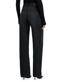 Callan Denim High-Rise Wide-Leg Jeans