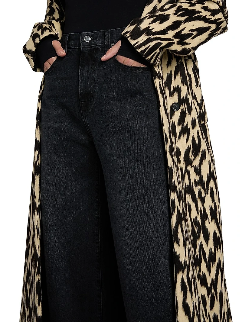Callan Denim High-Rise Wide-Leg Jeans