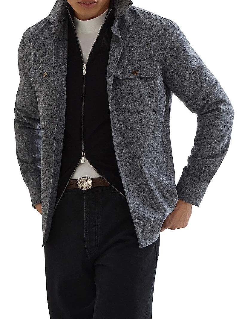 Cashmere and Silk Lightweight Cardigan with Zipper