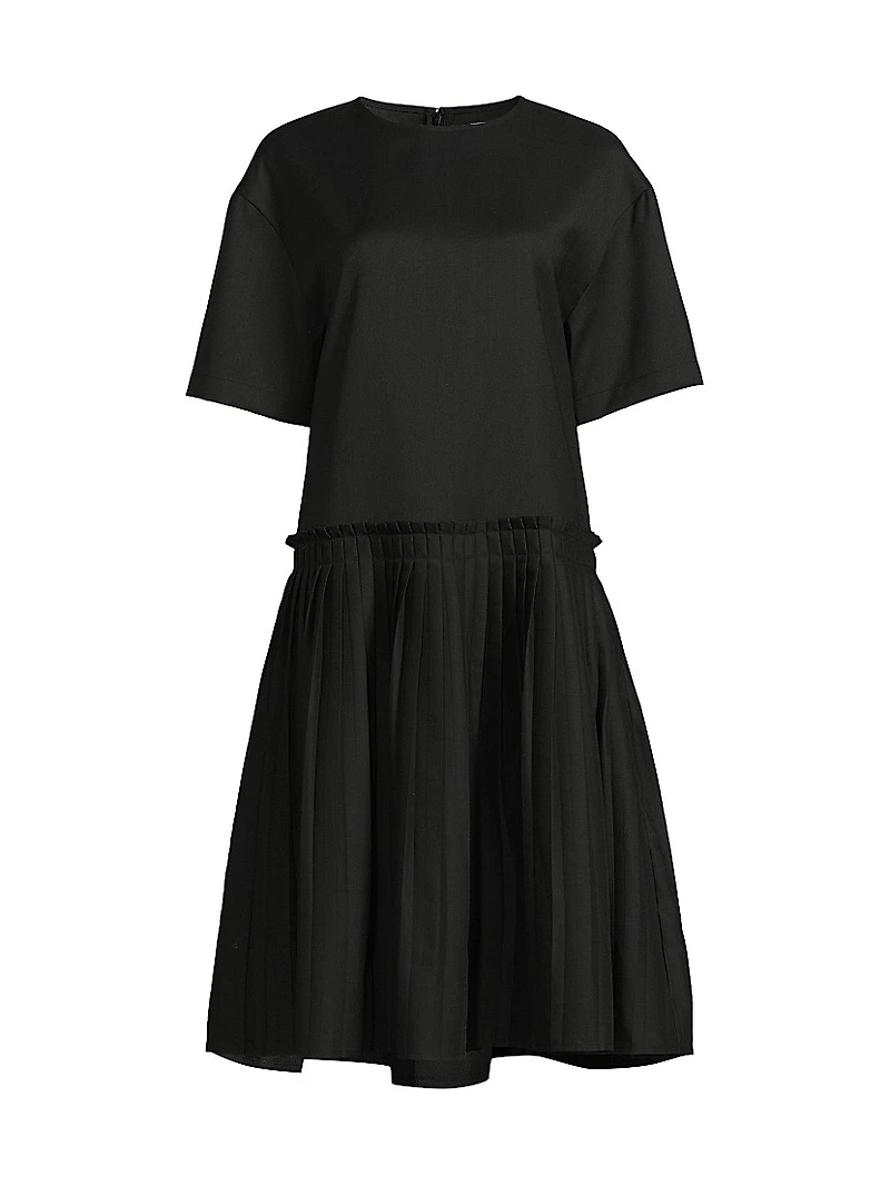 Lohan Drop-Waist Knee-Length Dress