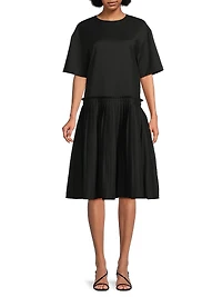 Lohan Drop-Waist Knee-Length Dress