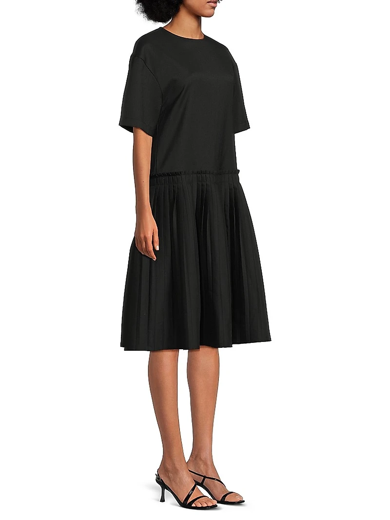 Lohan Drop-Waist Knee-Length Dress