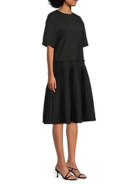 Lohan Drop-Waist Knee-Length Dress