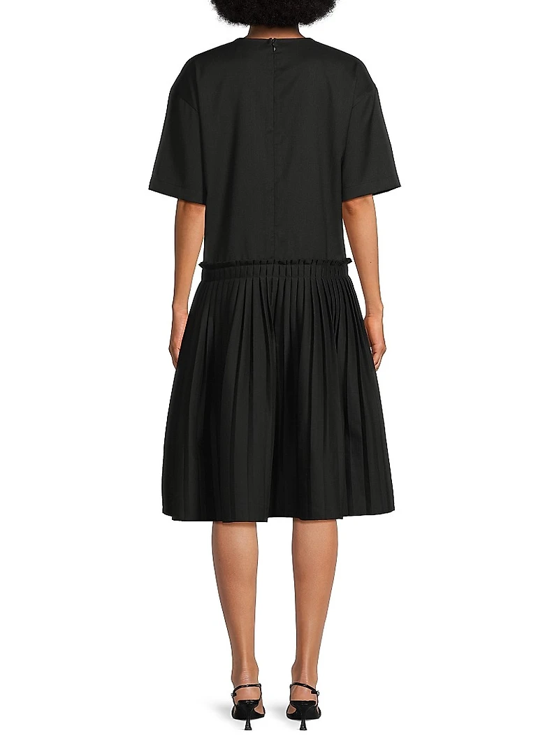 Lohan Drop-Waist Knee-Length Dress