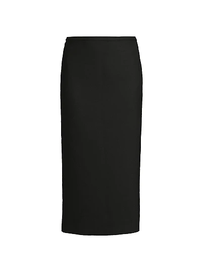 Roux Wool-Blend Maxi Skirt