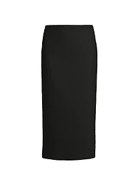 Roux Wool-Blend Maxi Skirt