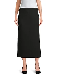 Roux Wool-Blend Maxi Skirt