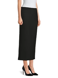 Roux Wool-Blend Maxi Skirt