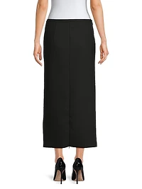 Roux Wool-Blend Maxi Skirt