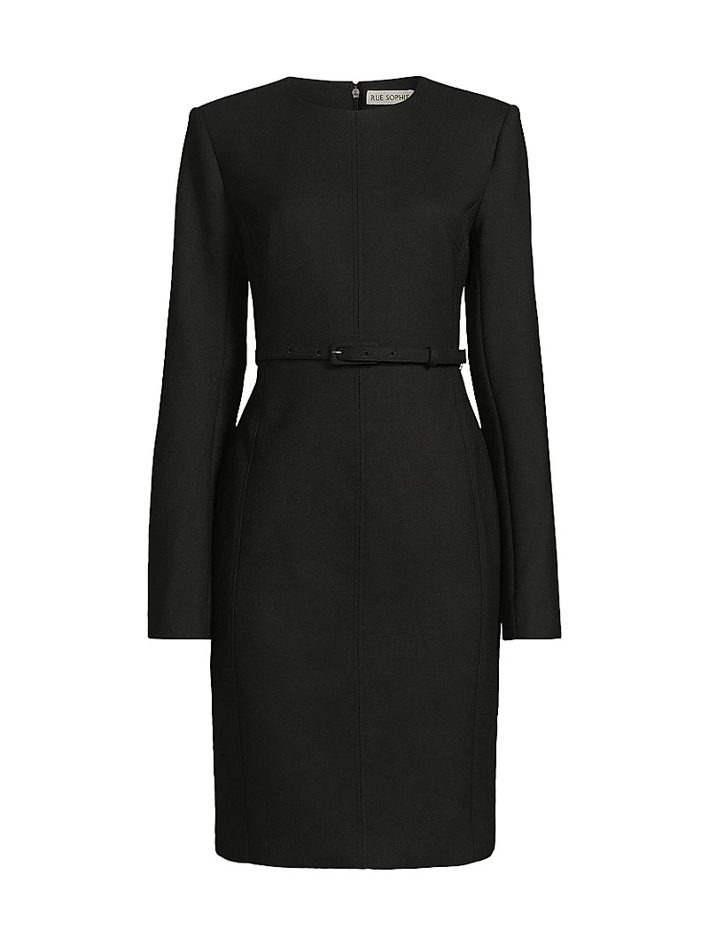 Kember Belted Knee-Length Dress