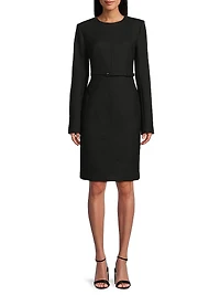 Kember Belted Knee-Length Dress