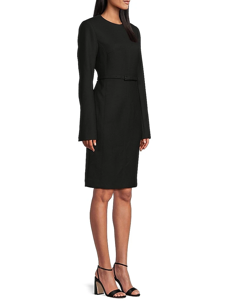 Kember Belted Knee-Length Dress