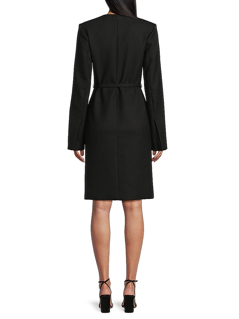 Kember Belted Knee-Length Dress