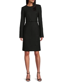 Kember Belted Knee-Length Dress